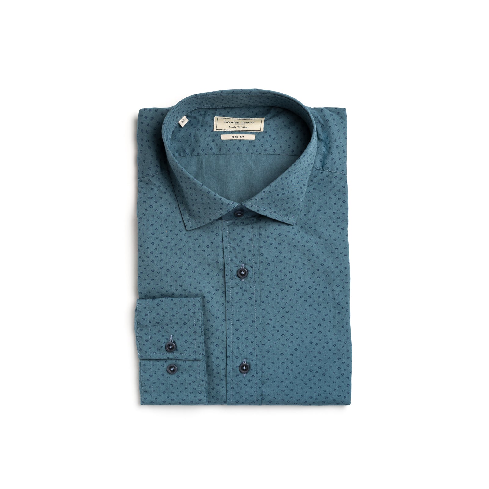 Camasa albastra cu flori