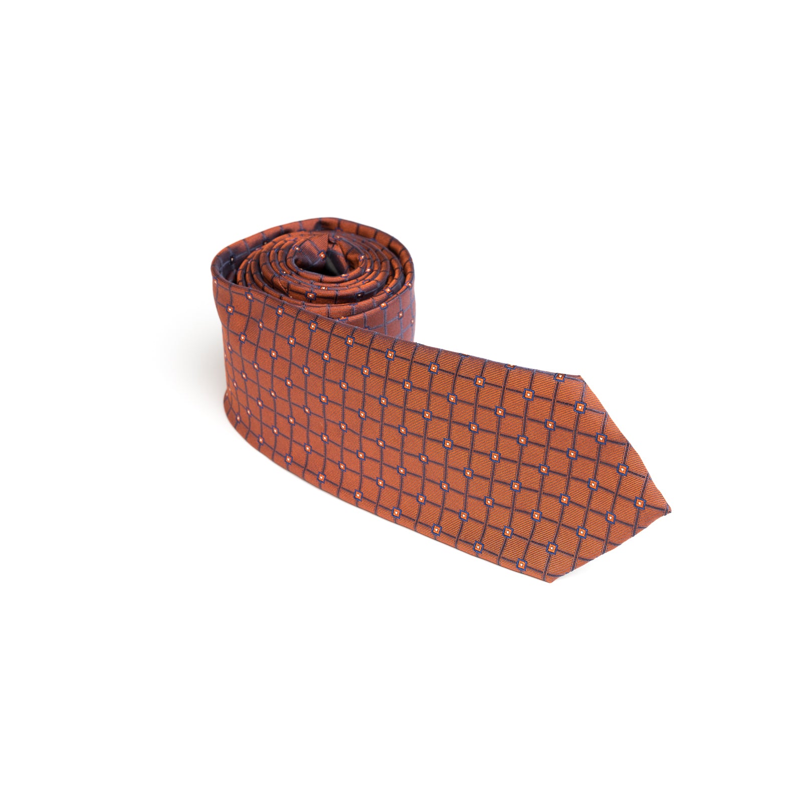 Cravata maro cu model