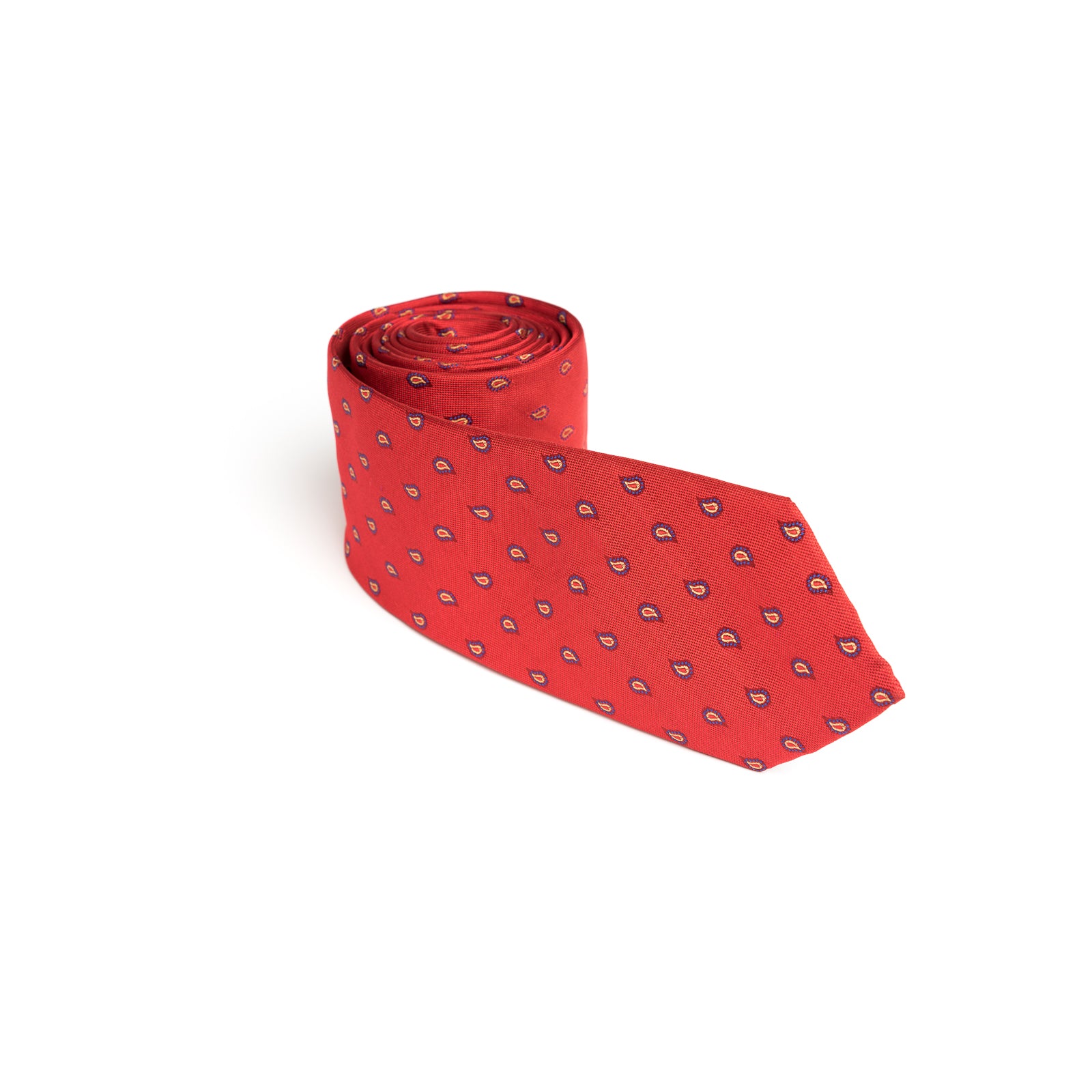 Cravata rosie paisley