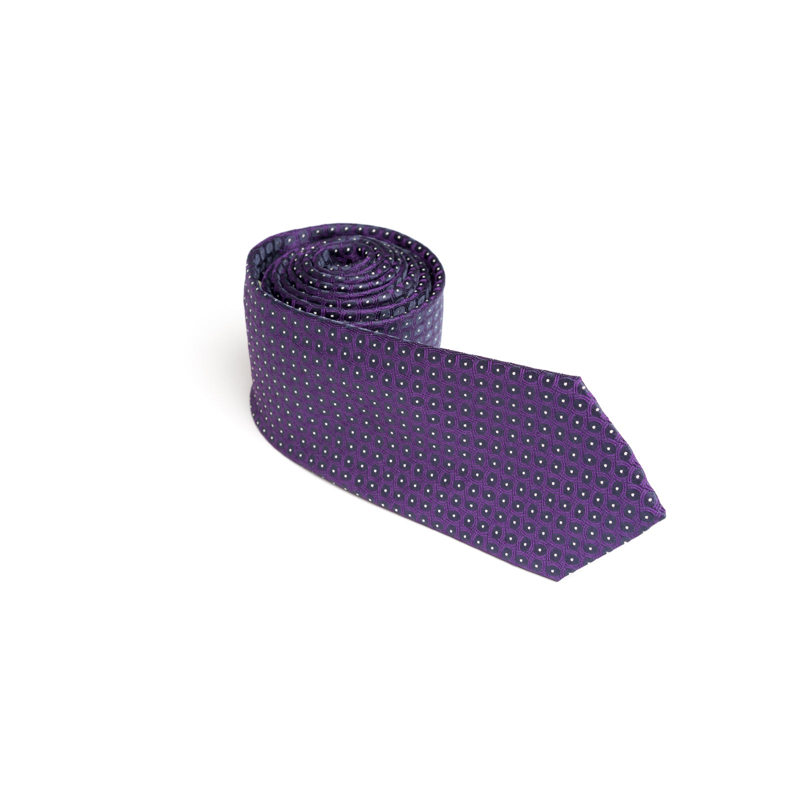 Cravata mov cu model
