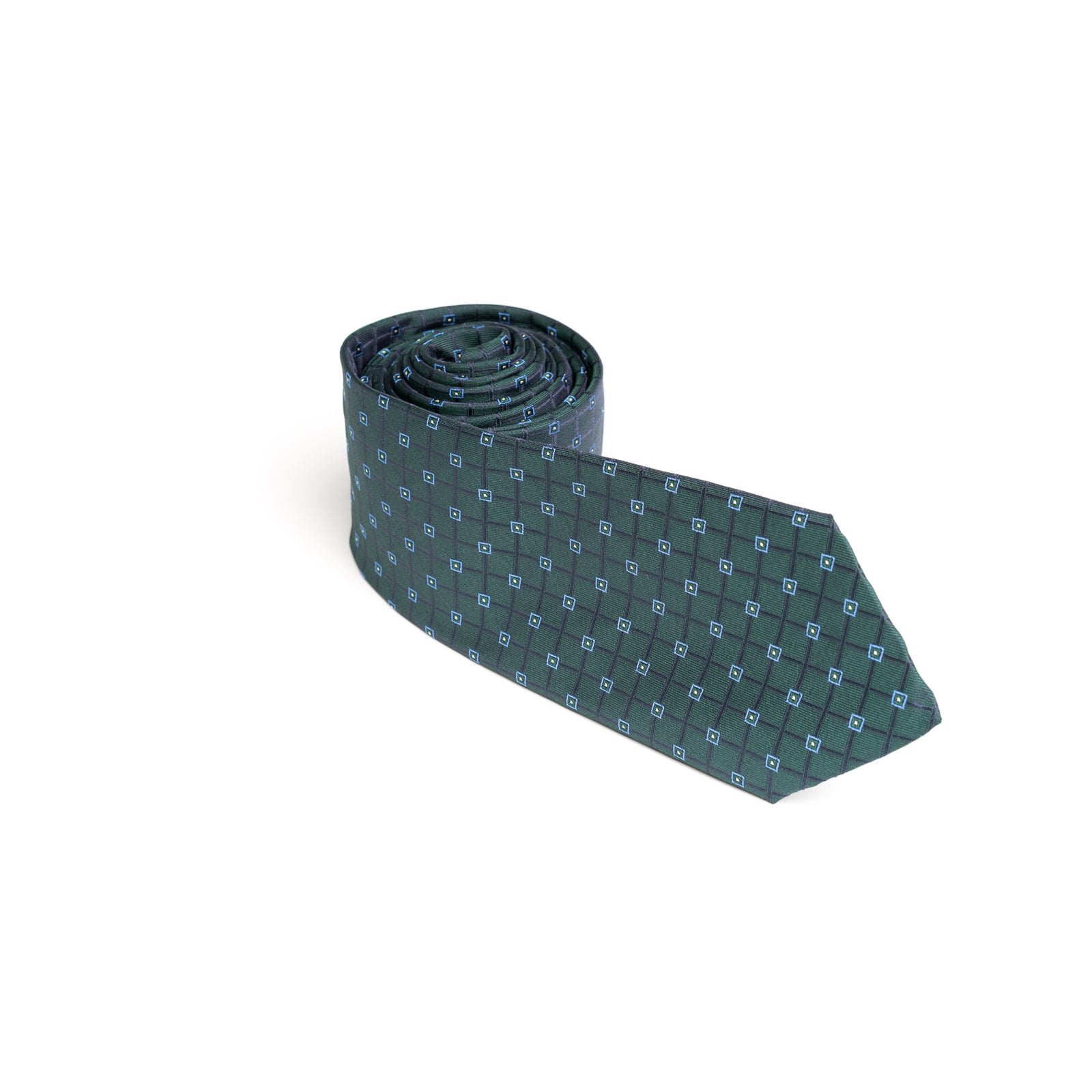 Cravata verde cu model