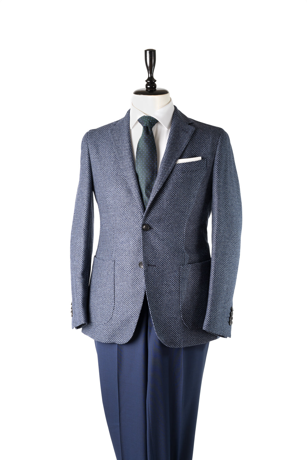 Sacou bleumarin cu model